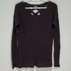 American Eagle small maroon long sleeve sweater